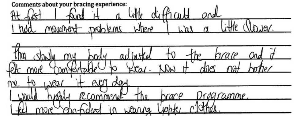 HD testimonial after external compressive bracing for asymmetric pectus carinatum