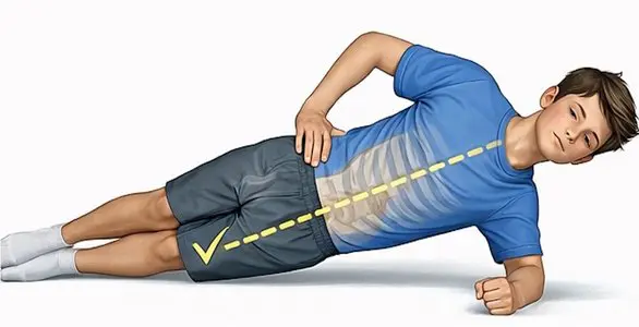 Core and postural exercise for rib flare