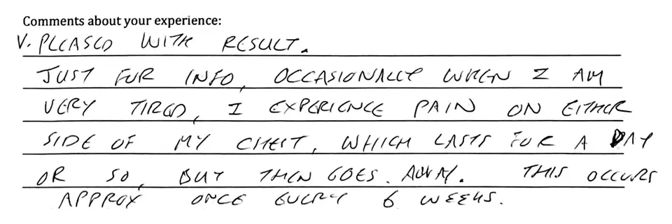 Pectus Excavatum review from Harry O